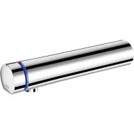  DELABIE TEMPOMIX 3 fali, fejben keverő nyomógombos, 7mp időzített mosdó csaptelep test, 3L/perc, L=230mm, kifolyás=190mm, fali konzol nélkül, kit 1/2