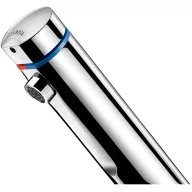   DELABIE TEMPOMIX 3 álló, fejben keverő nyomógombos, 7mp időzített mosdó csap H-M vízre, 3L/perc, krómozott fényes