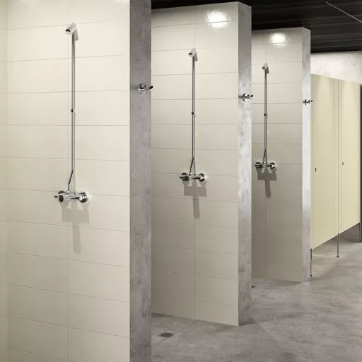 DELABIE TEMPOMIX 3 fali fejbenkeverős zuhanycsap felszálló ággal, TONIC JET zuhanyfejjel