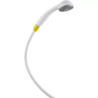   DELABIE eldobható kézizuhany 1,5m PVC flexibilis csővel, D=70mm esőztető fej, sárga, egészségügybe, 1db-os egységár, 25db/karton rendelhető