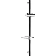   DELABIE zuhanytartó rúd H=700mm/D=22mm, csúsztatható és dönthető zuhanyrózsa tartó, szappantartó, r.m. acél