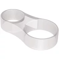   DELABIE zuhany gégecső rögzítő gyűrű D=25/35mm zuhanytartó rudakhoz, áttetsző