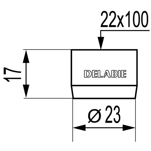 DELABIE ECO víztakarékos vízsugárvető 3L/perc, állítható vízátfolyás 1,5-6L/perc között, vízkőtaszító hostaform betét, F22/100