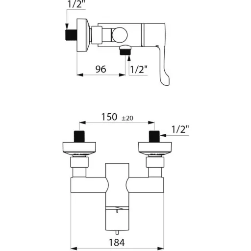 H9630 méretezett ábra.