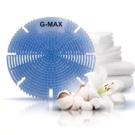   G-MAX Linen Breeze - frissen mosott ruha illatosított piszoár rács, nagy teljesítményű, fröccsenésgátló sörték és rácsos dual felület, D=200mm, 60 napos