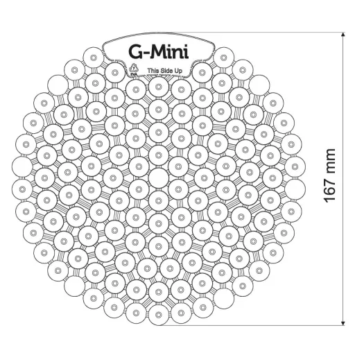 G-MINI-ICE méretei.