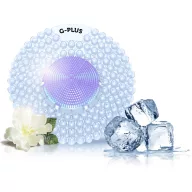   G-PLUS Ice Cool - jeges frissesség illatosított piszoár rács húgykő- vízkőlazító enzimmel, extra nagy teljesítményű, fröccsenésgátló buborékok és célzó sörték, D=194mm, 60 napos