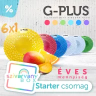   G-PLUS szivárvány BOX kezdő csomag - 6db G-PLUS enzimköves piszoár rács, 6 külön illat, 1db/illat, 1 éves mennyiség
