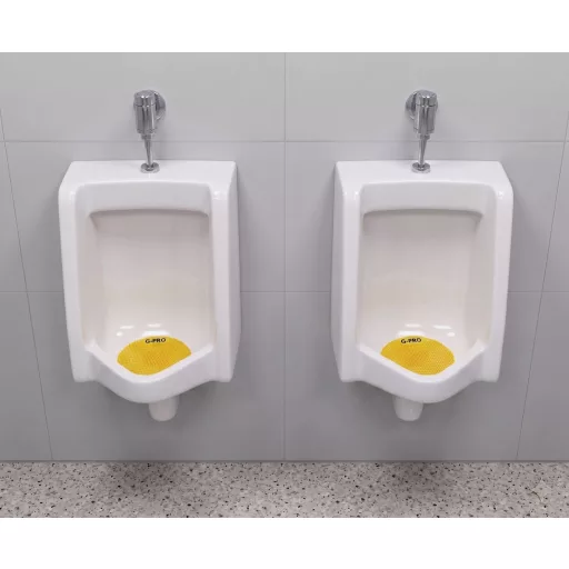 Nyilvános férfi WC-k remek választása a G-PRO piszoár betét.