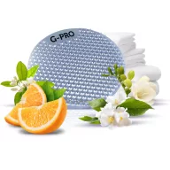   G-PRO Linen Breeze - frissen mosott ruha piszoár illatosító rács, fokozott teljesítményű, fröccsenésgátló sörték és méhsejt rácsos, dual felület, D=162mm, 45 napos