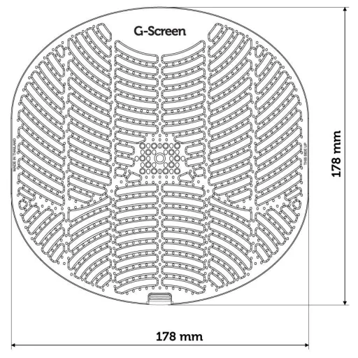 G-SCREEN-LINEN méretei.