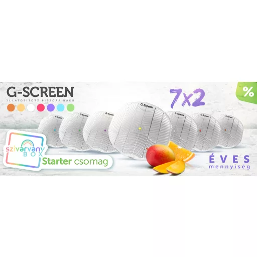 7x2db G-SCREEN illatosított pissoire szita csomagajánlat!