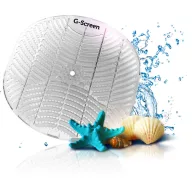   G-Screen White - Ocean Spray - óceán illatosított piszoár rács, fröccsenésgátló rácsos szerkezet, színes célzó golyó, D=178mm, színtelen test, 30 napos