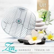   G-Screen Zen - bambusz - tengeri só illatosított piszoár rács, fröccsenésgátló rácsos szerkezet, színes célzó golyó, D=178mm, színtelen, 30 napos