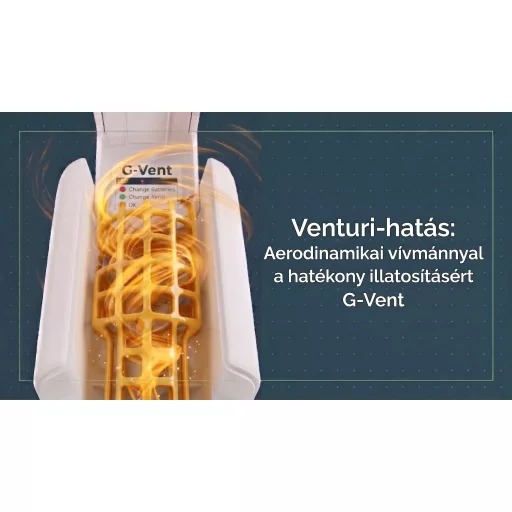 A Venturi-effektusnak köszönhetően igazán hatékonyan bocsátja ki magából az illatanyagokat.
