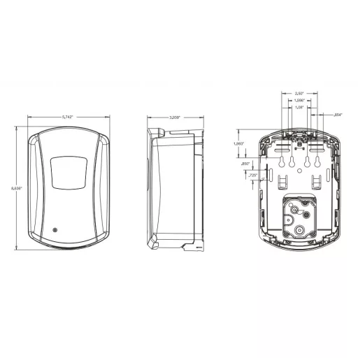PURELL automata LTX kézfertőtlenítő adagoló, fekete, 700 ml
