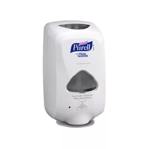 PURELL automata kézfertőtlenítő gél adagoló, TFX rendszer, 1200ml, érintésmentes szenzoros működtetés, elemes, fehér