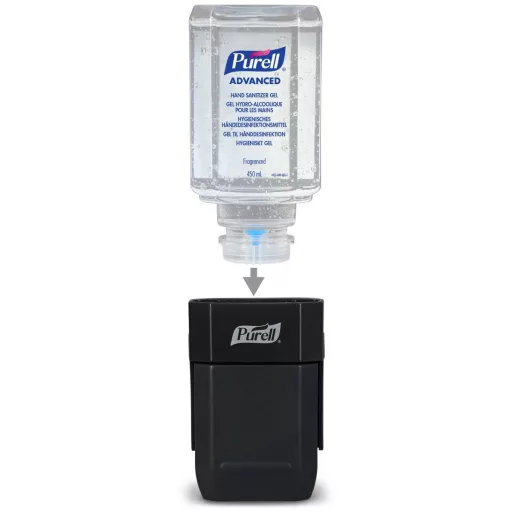 PURELL ES1 kézfertőtlenítő Starter csomag - 1db fali adagoló és 1db PURELL Advanced gél 450ml patron