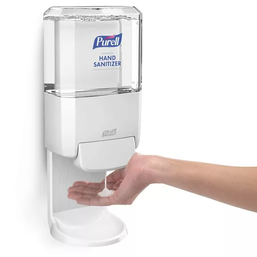 PURELL ES4 nyomógombos kézfertőtlenítő adagoló patron nélkül, ES4 kézfertőtlenítő rendszer, 1200ml, fehér