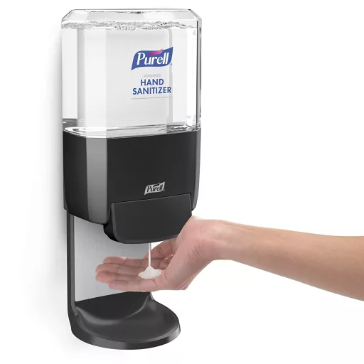 PURELL ES4 nyomógombos kézfertőtlenítő adagoló patron nélkül, ES4 kézfertőtlenítő rendszer, 1200ml, fekete