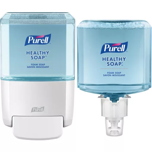 PURELL ES4 nyomógombos kézmosó habszappan adagoló patron nélkül, ES4 szappan rendszer, 1200ml, fehér