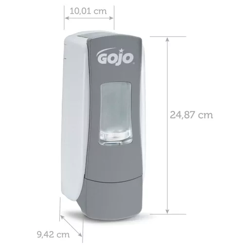 GOJO nyomógombos habszappan adagoló, ADX-7 patronos kézmosó rendszer, fehér/szürke, 700 ml