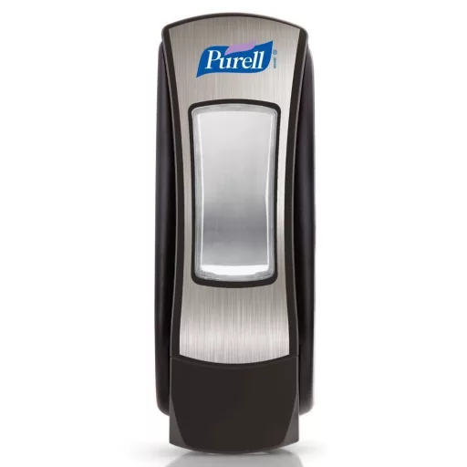 PURELL ADX-12 nyomógombos kézfertőtlenítő gél adagoló, ABS műanyag, fekete/ezüst, 1200ml