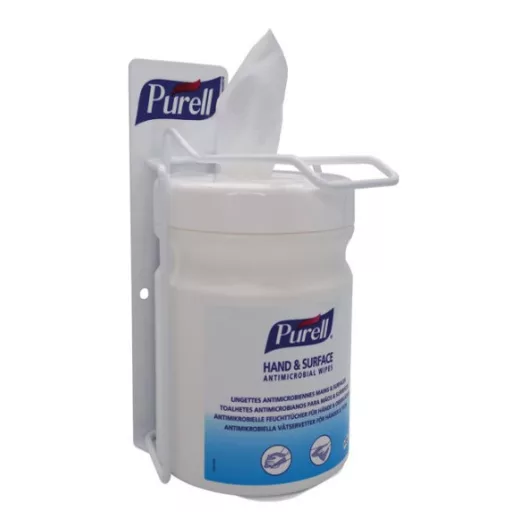 PURELL Hand & Surface Antimicrobial Wipes, 150x170mm kézfertőtlenítő és felületfertőtlenítő kendő, 270db/tégely