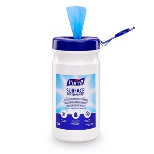 PURELL Surface felület fertőtlenítő kendő, élelmiszeripari felhasználásra, 200db-os