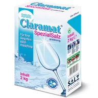  Claramat SpecialSalz regeneráló só, durva szemcsés vízlágyító só granulátum mosogatógépekbe, EasyFill papírdobozban, 2kg/doboz