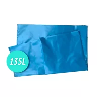   Professzionális szemeteszsák 135 liter, 720x1100 mm, 100% új, kék, 24 mikron vastagság, 100 db-os egységcsomag