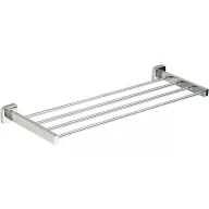   Rácsos törölközőtartó, 457x220mm, fali rögzítés, 4 bordás, INOX kollekció, rozsdamentes acél, fényes