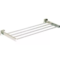   Rácsos törölközőtartó, 457x220mm, fali rögzítés, 4 bordás, INOX kollekció, rozsdamentes acél, selyem matt