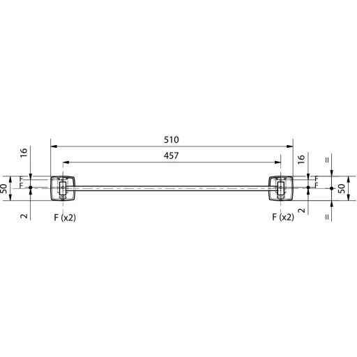 GCHI16S méretezett ábra szemből.