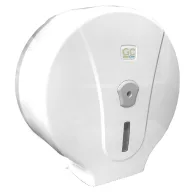   Nagytekercses ipari WC-papír tartó, maxi jumbo, ABS műanyag, fehér, 26-28 cm átmérőjű tekercsekhez