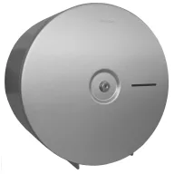   Nagytekercses ipari WC-papír tartó 280mm átmérőjű maxi tekercsekhez, D=322mm, r.m. acél, Silk Touch ujjlenyomatmentes