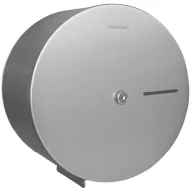   Nagytekercses ipari WC-papír tartó 190-230mm átmérőjű mini-midi tekercsekhez, D=275mm, r.m. acél, Silk Touch ujjlenyomatmentes 
