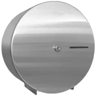   Nagytekercses ipari WC-papír tartó 190-230mm átmérőjű mini-midi tekercsekhez, D=275mm, r.m. acél, selyem