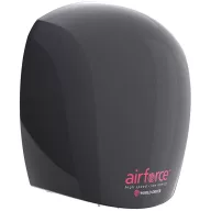   J48-162 WORLD DRYER AIRFORCE antibakteriális kézszárító, alumínium, fekete, 1100 W, 12 mp, 83 dB