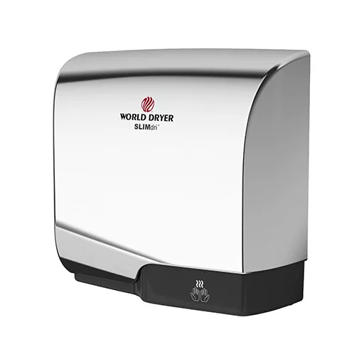 L-972 WORLD DRYER SLIMdri automata kézszárító, r.m. acél, fényes, 950 W, 10-12 mp, 83 dB