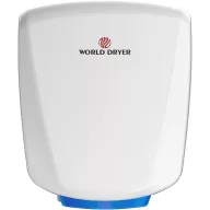   Q-974A2 WORLD DRYER VERDEdri villámgyors kézszárító zajszint csökkentővel, alumínium, fehér, 950W, 12mp, 69dB SILENT