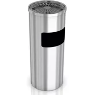   Hamutartós hulladékgyűjtő 21L, álló, H=610mm, D=250mm, rozsdamentes acél, selyem matt