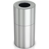   Vandálbiztos extra nagy méretű 100L álló hulladékgyűjtő, H=860mm, alumínium, ujjlenyomatmentes