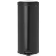   Pedálos szemetes kuka lecsapódásmentes fedővel, belső műanyag tartállyal, H=679mm, D=293mm, 30L, acél, matt fekete