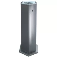   Szabadon álló hamuzó fedél nélkül 1,5L sík perforált hamuzóval, öblös hamutartó, rugós zár, hatszögletű, 1,25mm r.m. acél, selyem