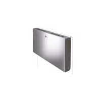  Hamutartó a SKYLINE hulladékgyűjtők oldalára, csikkgyűjtő, hamuzó kapacitás 4,8L, 1,5mm r.m. acél