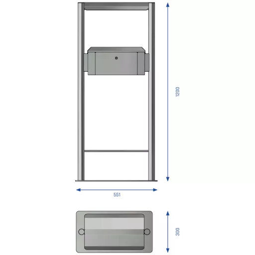 GCPATD11-DB-2 méretezett ábra.