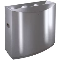   TEMPTATION FF3 vandálbiztos szelektív hulladékgyűjtő 3 állással, 2x50L és 1x70L rekesz, zárható, önoltó, 1,5mm r.m. acél
