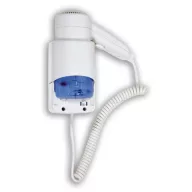   Hajszárító, on-off kapcsoló, műanyag, fehér, 1200 W, 2 sebességi fokozat, borotválkozó dugaljjal