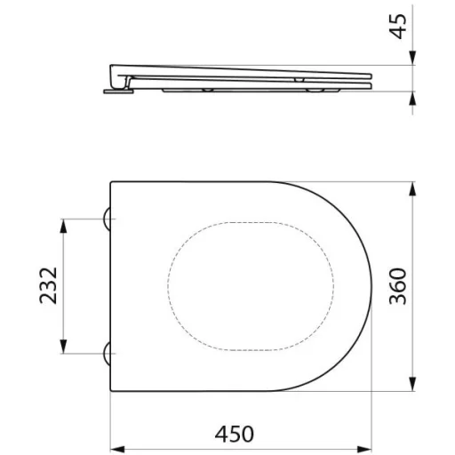 360x450x45mm.